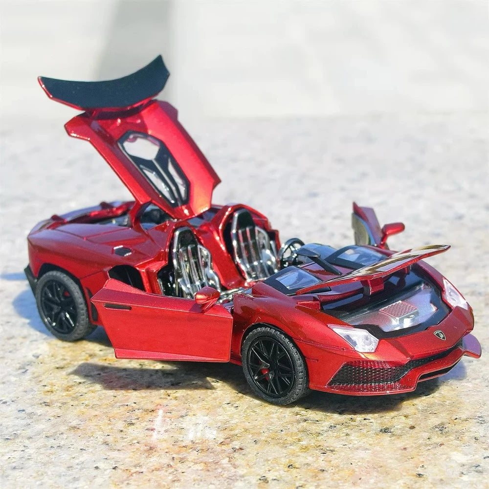 [TOY] 1:32 Lamborghini 2012 Aventador J rosso modellino di auto Die-Cast