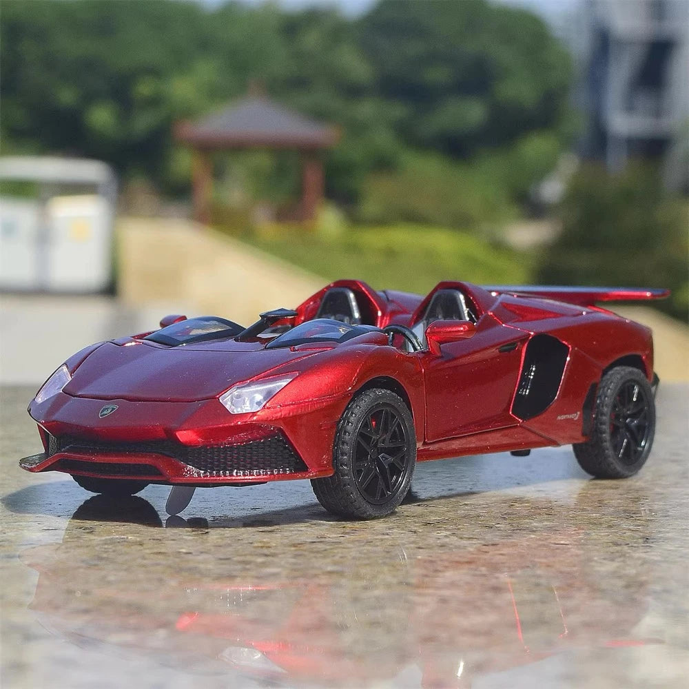 [TOY] 1:32 Lamborghini 2012 Aventador J rosso modellino di auto Die-Cast