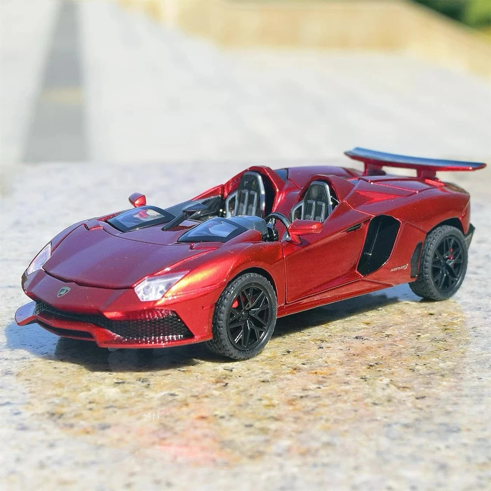 [TOY] 1:32 Lamborghini 2012 Aventador J röd modellbil Die-Cast