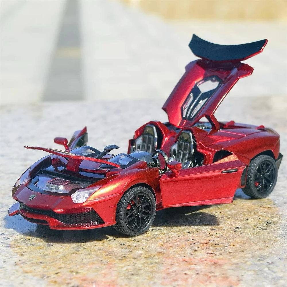 [TOY] 1:32 Lamborghini 2012 Aventador J rosso modellino di auto Die-Cast