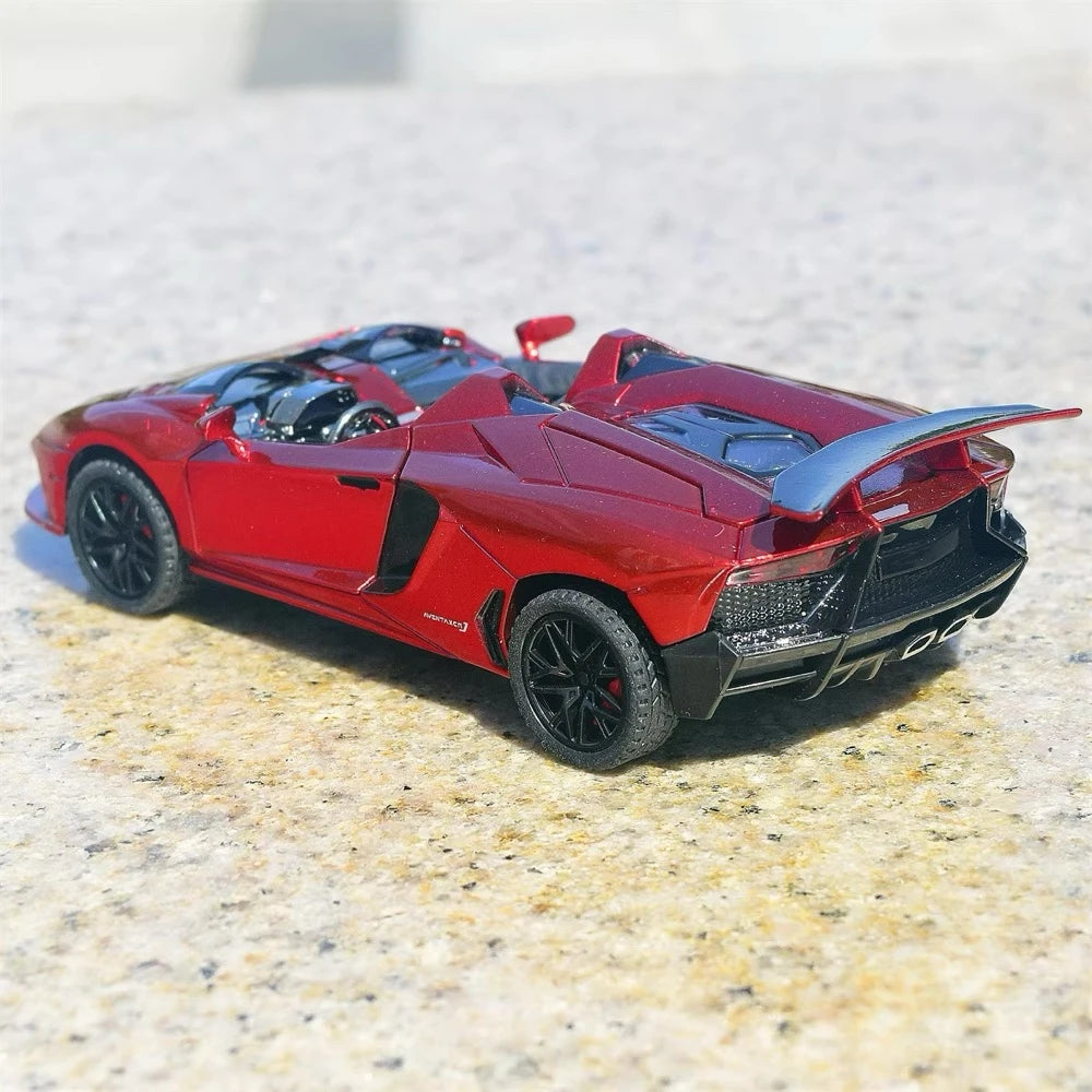 [TOY] 1:32 Lamborghini 2012 Aventador J röd modellbil Die-Cast