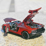 [TOY] 1:32 Lamborghini 2012 Aventador J röd modellbil Die-Cast