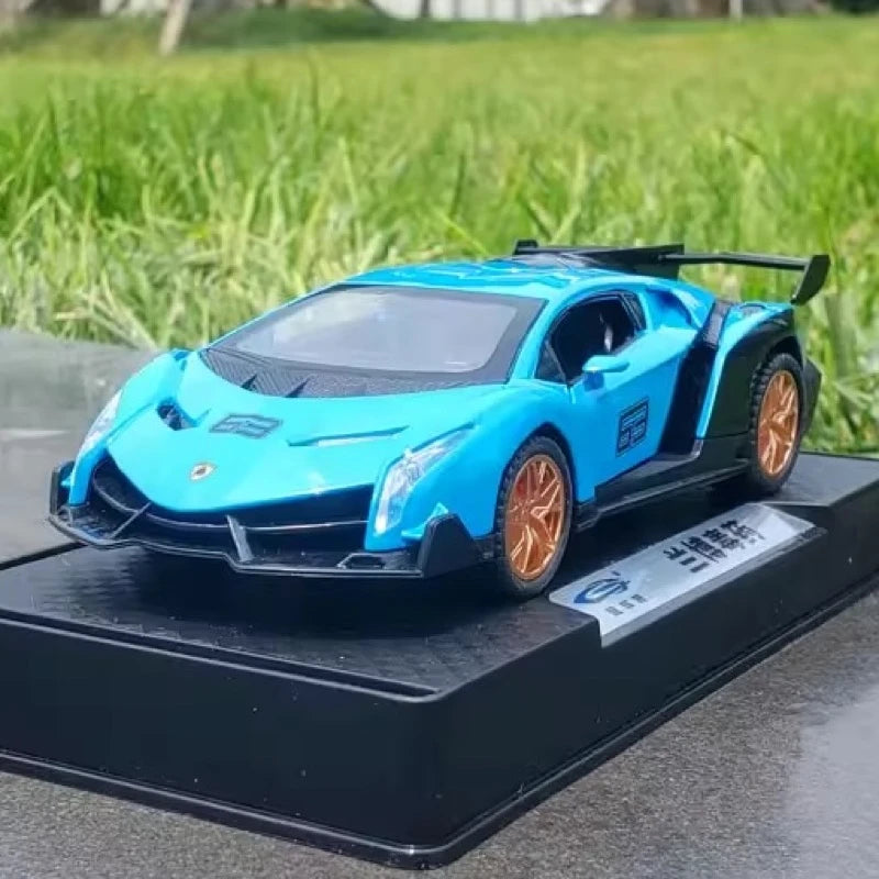 [TOY] 1:32 Lamborghini 2013 Veneno blu modellino di auto Die-Cast
