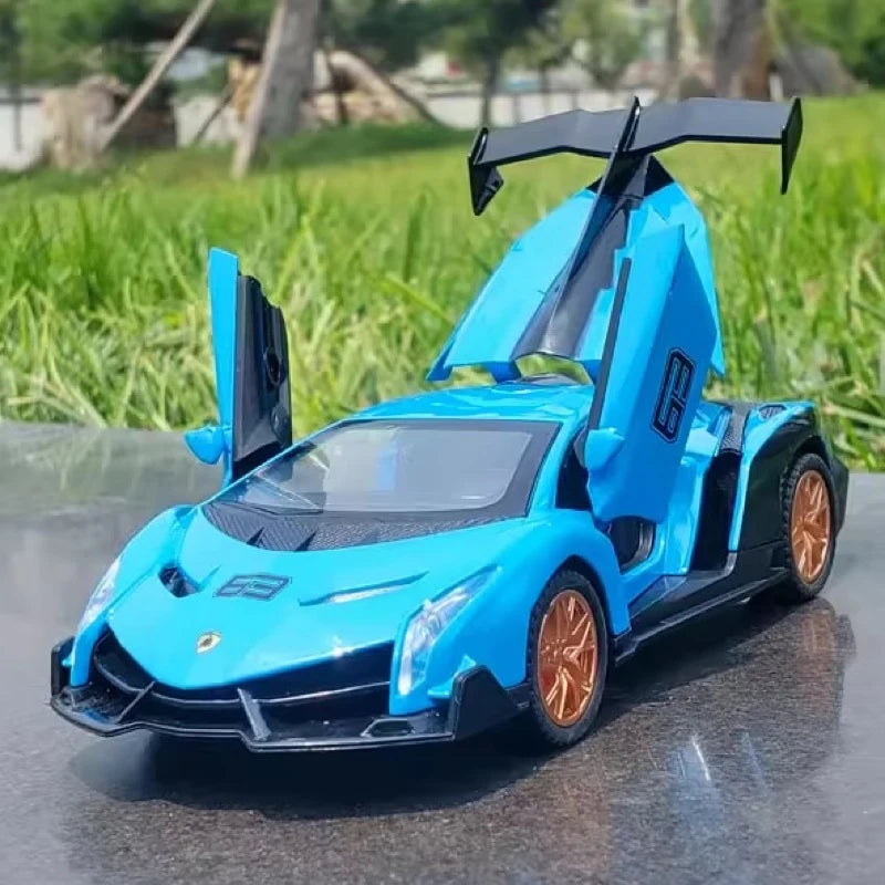 [TOY] 1:32 Lamborghini 2013 Veneno blu modellino di auto Die-Cast