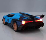 [TOY] 1:32 Lamborghini 2013 Veneno blå modellbil Die-Cast