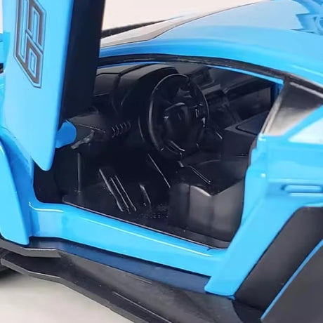 [TOY] 1:32 Lamborghini 2013 Veneno Blue Model Car Die-Cast