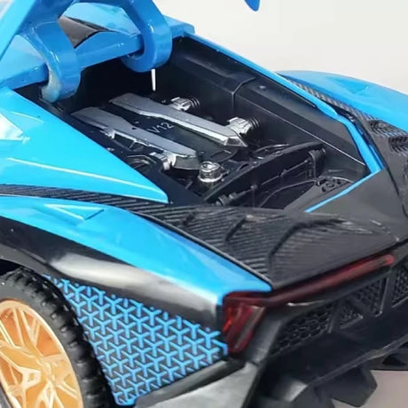 [TOY] 1:32 Lamborghini 2013 Veneno Blue Model Car Die-Cast