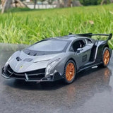 [TOY] 1:32 Lamborghini 2013 Veneno gris voiture miniature Die-Cast