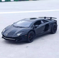 [TOY] 1:32 Lamborghini 2016 Aventador LP750-4 SV SuperVeloce Black Model Car Die-Cast