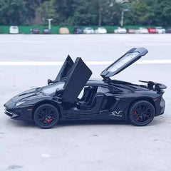 [TOY] 1:32 Lamborghini 2016 Aventador LP750-4 SV SuperVeloce Black Model Car Die-Cast