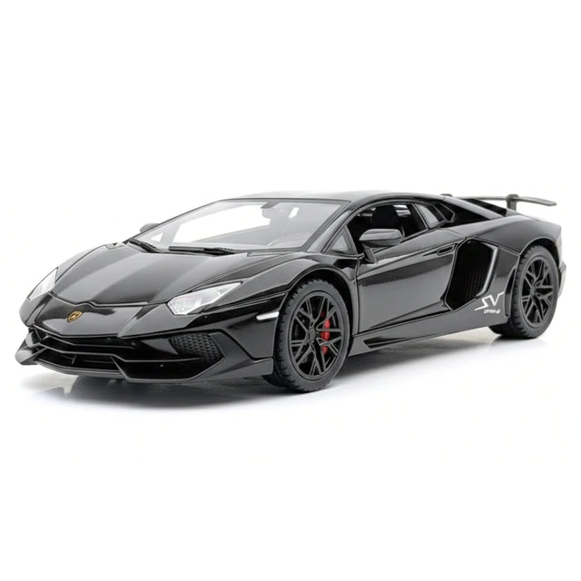 [TOY] 1:32 Lamborghini 2016 Aventador LP750-4 SV SuperVeloce nero modellino di auto Die-Cast