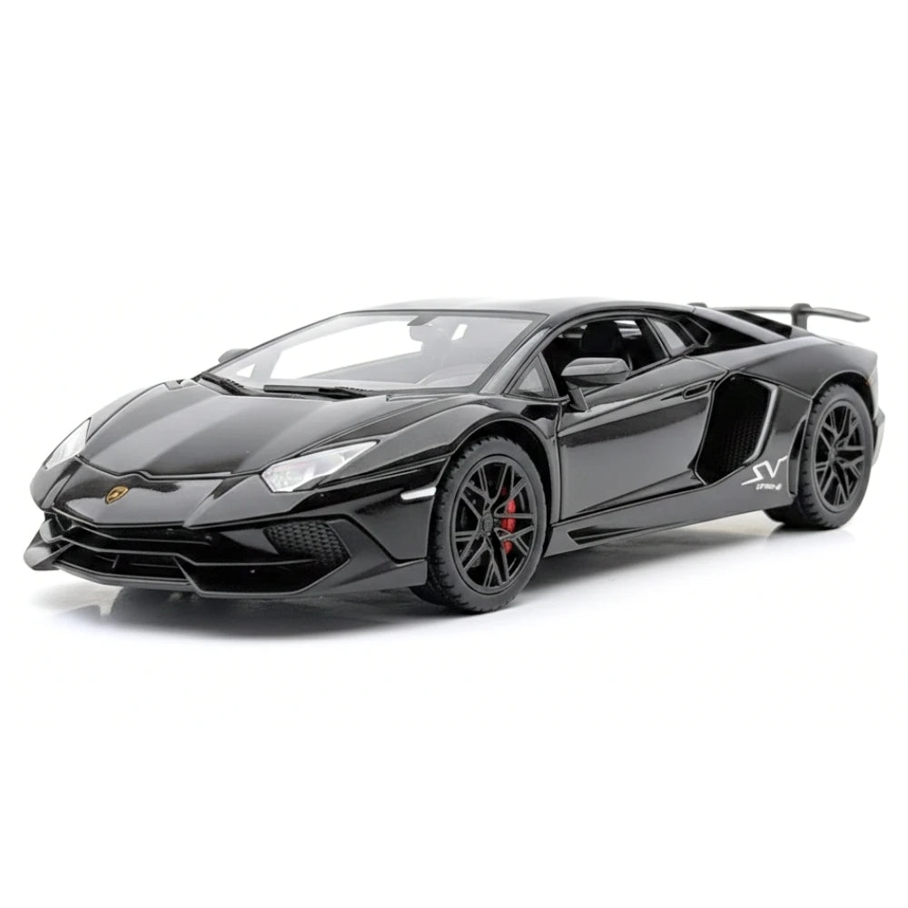 [TOY] 1:32 Lamborghini 2016 Aventador LP750-4 SV SuperVeloce Black Model Car Die-Cast