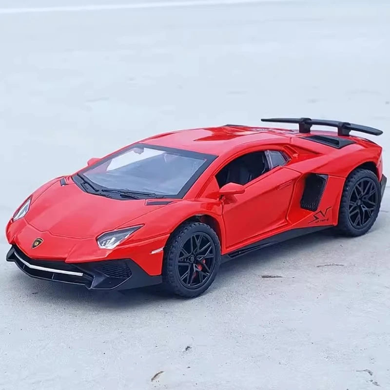[TOY] 1:32 Lamborghini 2016 Aventador LP750-4 SV SuperVeloce Red Model Car Die-Cast