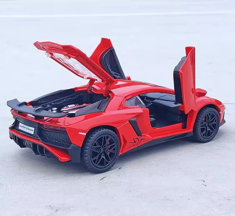 [TOY] 1:32 Lamborghini 2016 Aventador LP750-4 SV SuperVeloce Red Model Car Die-Cast