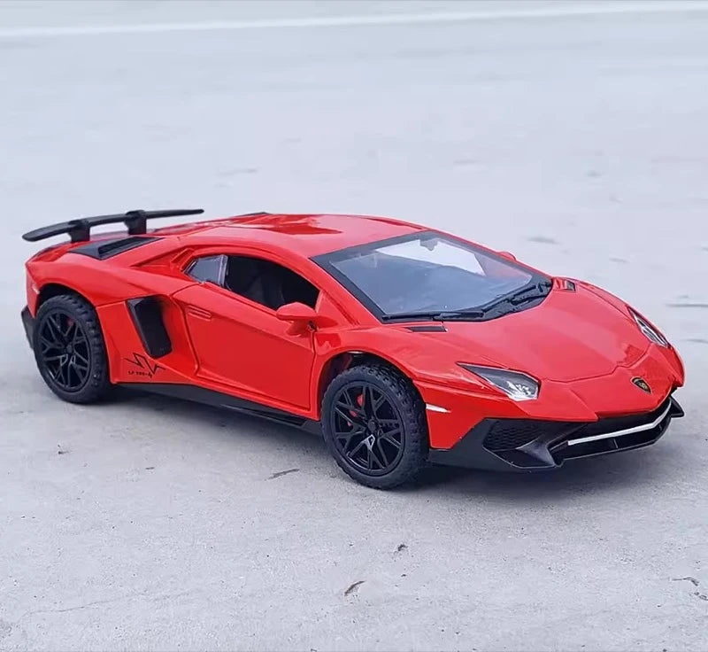 [TOY] 1:32 Lamborghini 2016 Aventador LP750-4 SV SuperVeloce Red Model Car Die-Cast