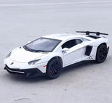 [TOY] 1:32 Lamborghini 2016 Aventador LP750-4 SV SuperVeloce blanc voiture miniature Die-Cast