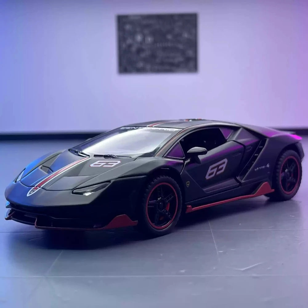[TOY] 1:32 Lamborghini 2016 Centenario LP770-4 Black Model Car Die-Cast
