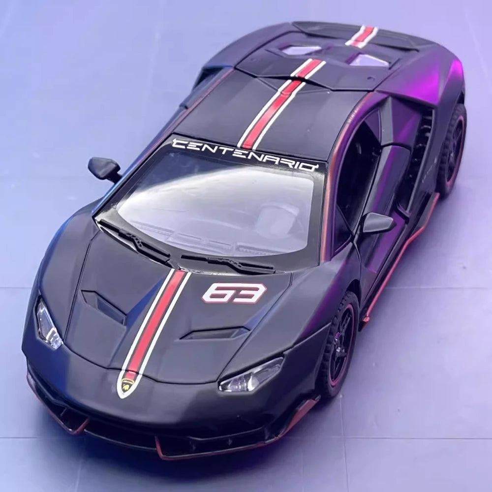 [TOY] 1:32 Lamborghini 2016 Centenario LP770-4 Black Model Car Die-Cast