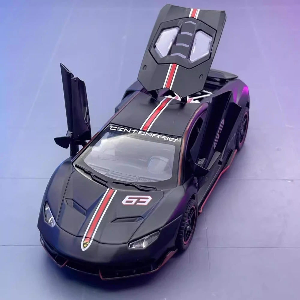 [TOY] 1:32 Lamborghini 2016 Centenario LP770-4 Black Model Car Die-Cast