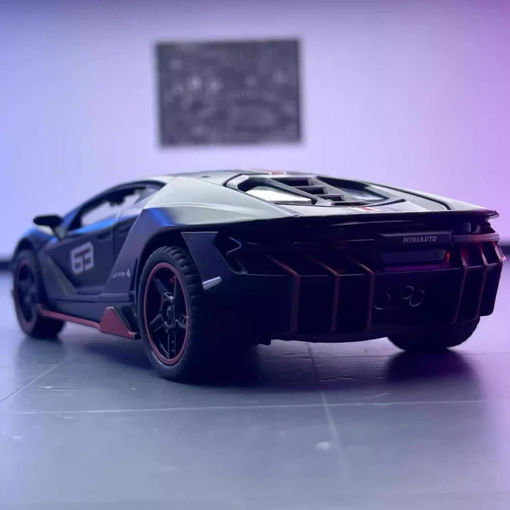 [TOY] 1:32 Lamborghini 2016 Centenario LP770-4 Black Model Car Die-Cast