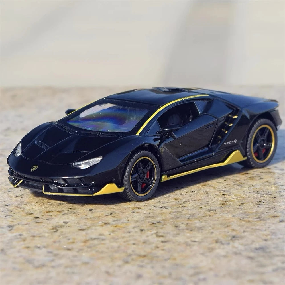 [TOY] 1:32 Lamborghini 2017 Centenario LP770-4 brillant noir voiture miniature Die-Cast