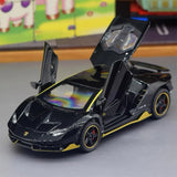 [TOY] 1:32 Lamborghini 2017 Centenario LP770-4 glanzend zwart modelauto Die-Cast