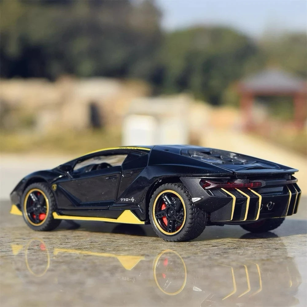 [TOY] 1:32 Lamborghini 2017 Centenario LP770-4 brillant noir voiture miniature Die-Cast
