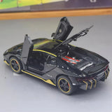 [TOY] 1:32 Lamborghini 2017 Centenario LP770-4 glanzend zwart modelauto Die-Cast