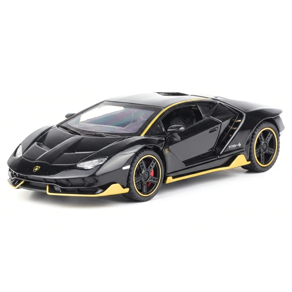 [TOY] 1:32 Lamborghini 2017 Centenario LP770-4 brillant noir voiture miniature Die-Cast