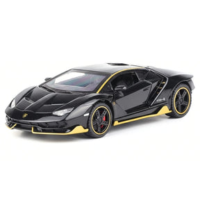 [TOY] 1:32 Lamborghini 2017 Centenario LP770-4 glanzend zwart modelauto Die-Cast