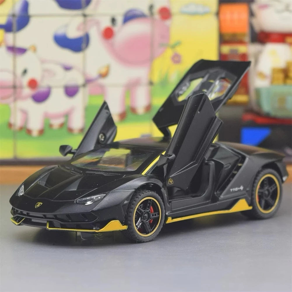 [TOY] 1:32 Lamborghini 2017 Centenario LP770-4 Matte Black Model Car Die-Cast