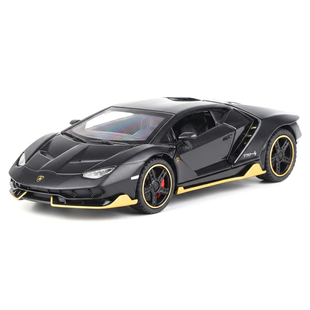 [TOY] 1:32 Lamborghini 2017 Centenario LP770-4 Matte Black Model Car Die-Cast