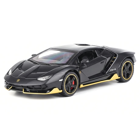 [TOY] 1:32 Lamborghini 2017 Centenario LP770-4 matt svart modellbil Die-Cast