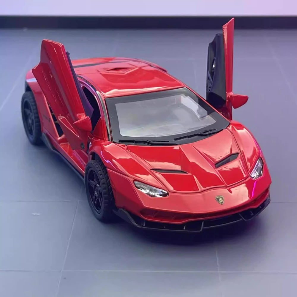 [TOY] 1:32 Lamborghini 2017 Centenario LP770-4 rosso modellino di auto Die-Cast