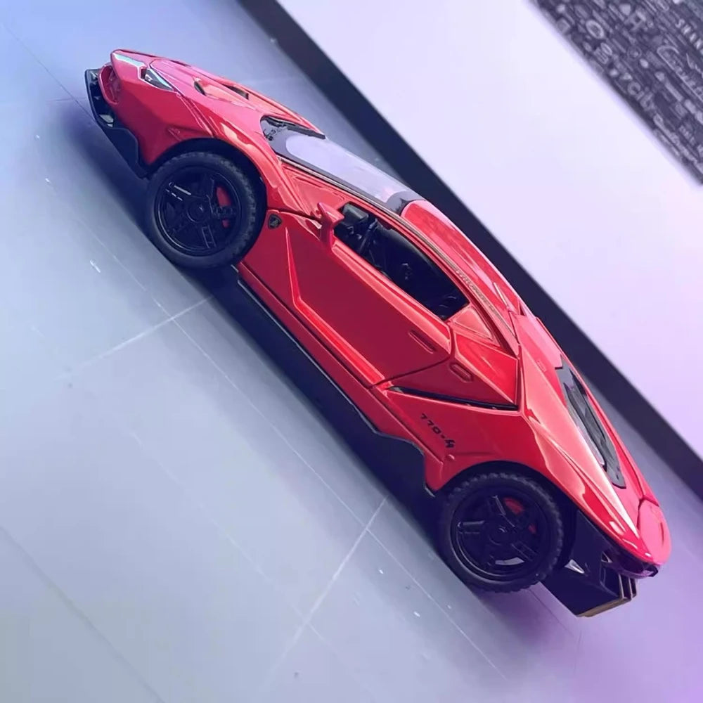 [TOY] 1:32 Lamborghini 2017 Centenario LP770-4 rosso modellino di auto Die-Cast