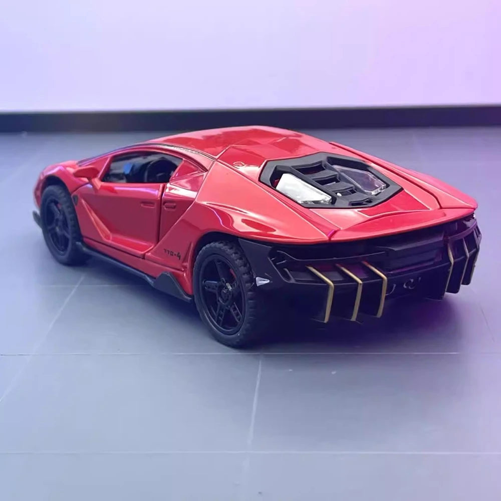 [TOY] 1:32 Lamborghini 2017 Centenario LP770-4 rosso modellino di auto Die-Cast