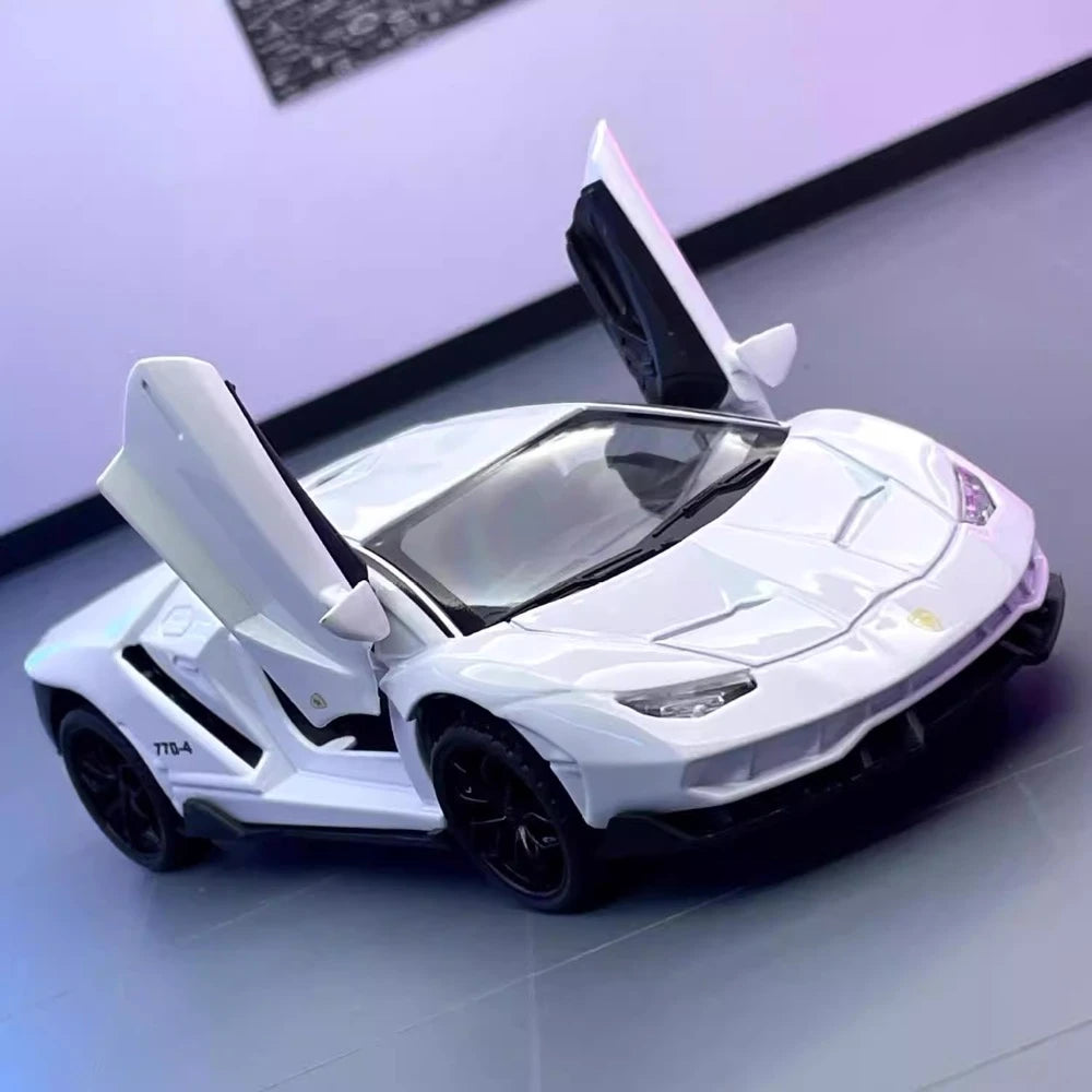 [TOY] 1:32 Lamborghini 2017 Centenario LP770-4 White Model Car Die-Cast
