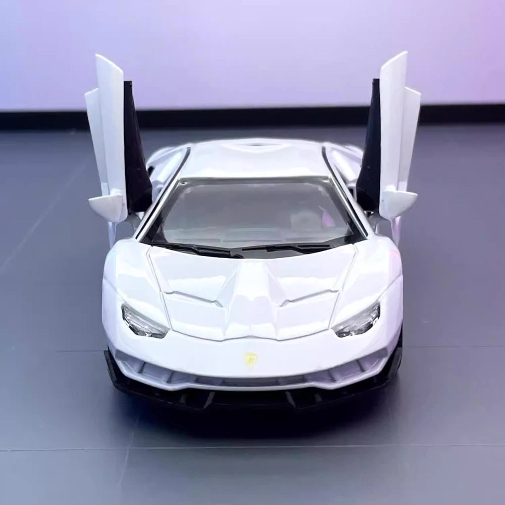 [TOY] 1:32 Lamborghini 2017 Centenario LP770-4 bianco modellino di auto Die-Cast