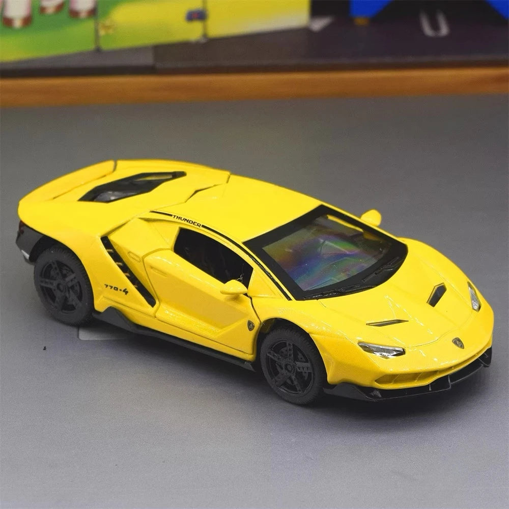 [TOY] 1:32 Lamborghini 2017 Centenario LP770-4 Yellow Model Car Die-Cast
