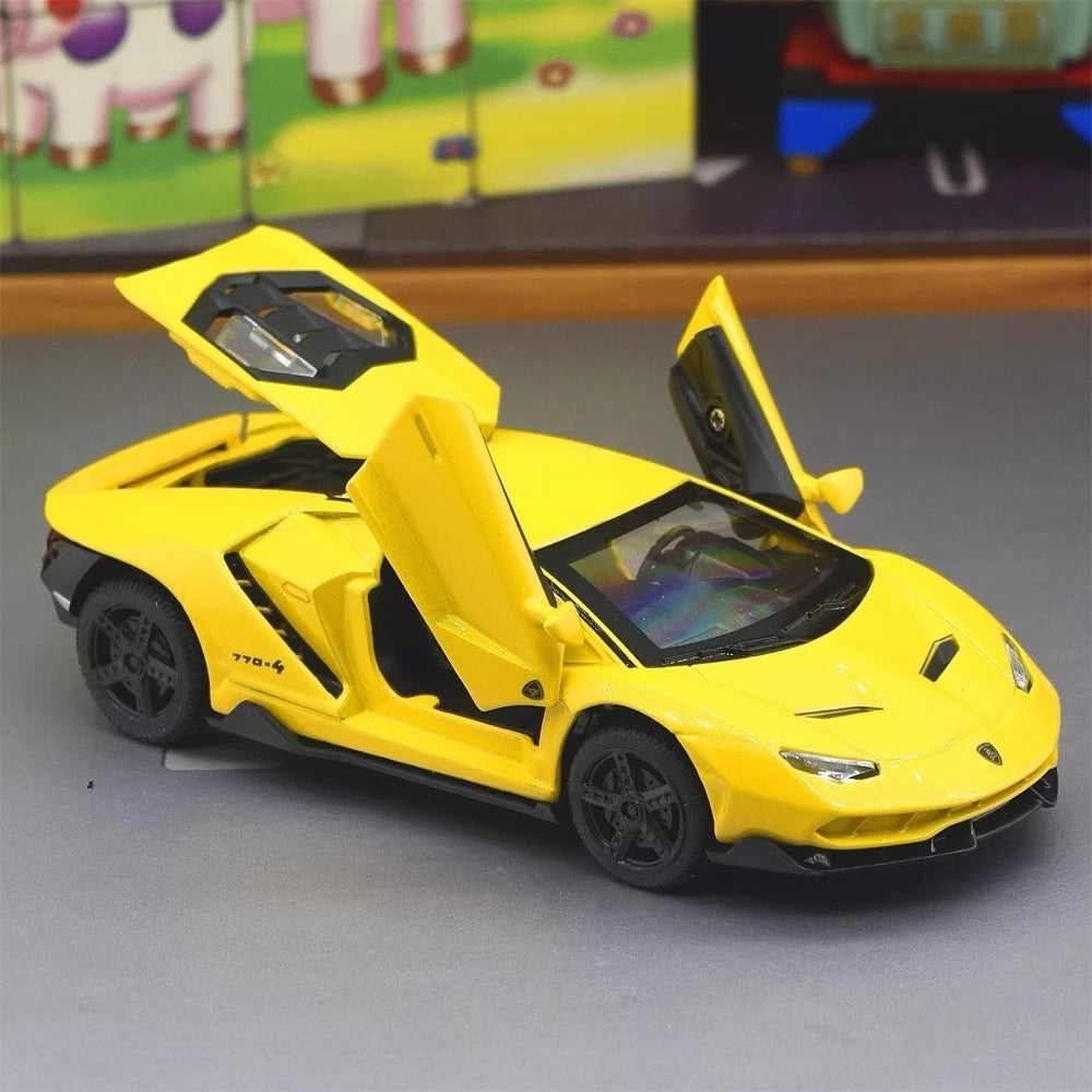 [TOY] 1:32 Lamborghini 2017 Centenario LP770-4 Yellow Model Car Die-Cast