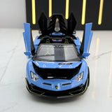 [TOY] 1:32 Lamborghini 2018 Aventador LP770-4 SVJ Blue Model Car Die-Cast