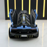 [TOY] 1:32 Lamborghini 2018 Aventador LP770-4 SVJ Blue Model Car Die-Cast