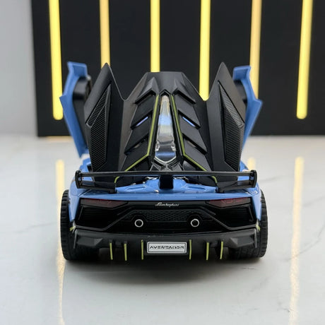 [TOY] 1:32 Lamborghini 2018 Aventador LP770-4 SVJ Blue Model Car Die-Cast