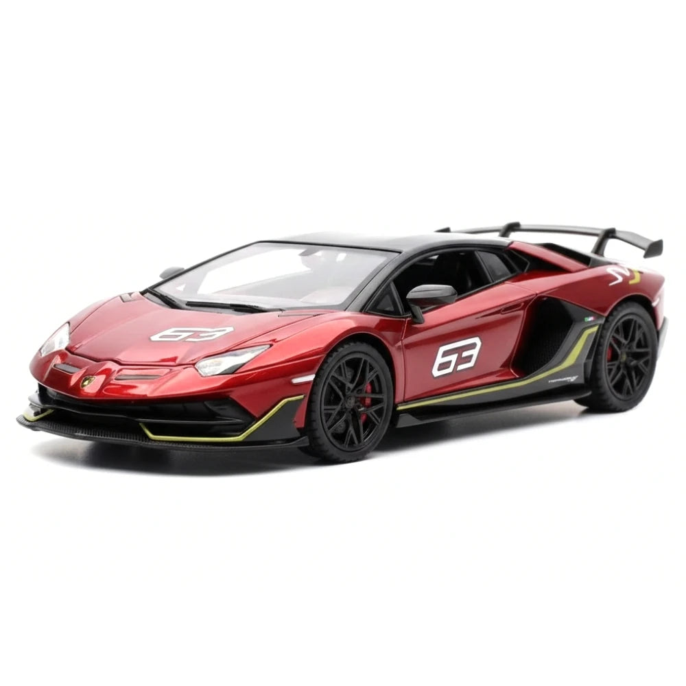 [TOY] 1:32 Lamborghini 2018 Aventador LP770-4 SVJ Red Model Car Die-Cast
