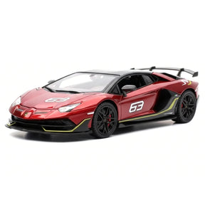 [TOY] 1:32 Lamborghini 2018 Aventador LP770-4 SVJ Red Model Car Die-Cast