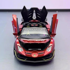 [TOY] 1:32 Lamborghini 2018 Aventador LP770-4 SVJ Red Model Car Die-Cast