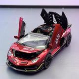 [TOY] 1:32 Lamborghini 2018 Aventador LP770-4 SVJ Red Model Car Die-Cast