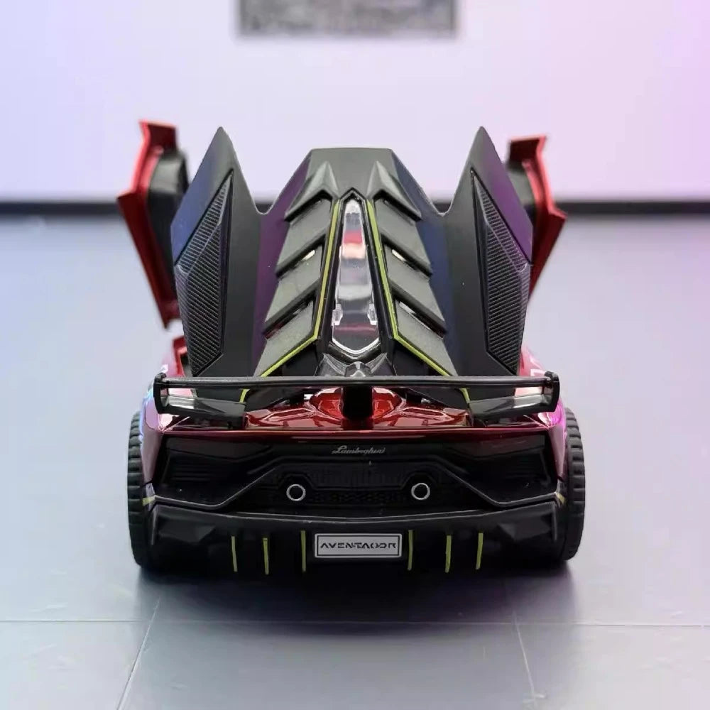 [TOY] 1:32 Lamborghini 2018 Aventador LP770-4 SVJ Red Model Car Die-Cast