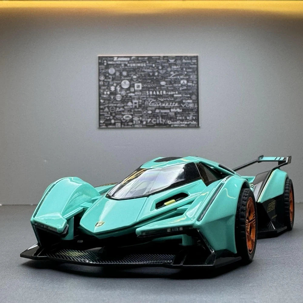 [TOY] 1:32 Lamborghini 2019 V12 Vision Gran Turismo blu modellino di auto Die-Cast