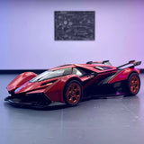 [TOY] 1:32 Lamborghini 2019 V12 Vision Gran Turismo Red Model Car Die-Cast